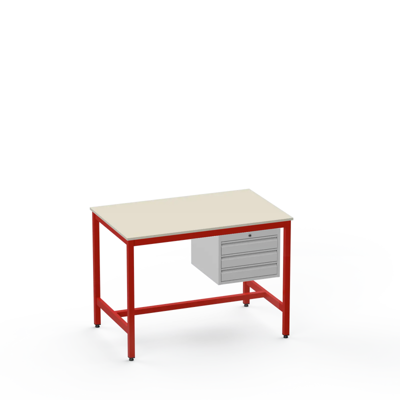 Medium Duty Workbench | Laminate Worktop | 3 Drawers
