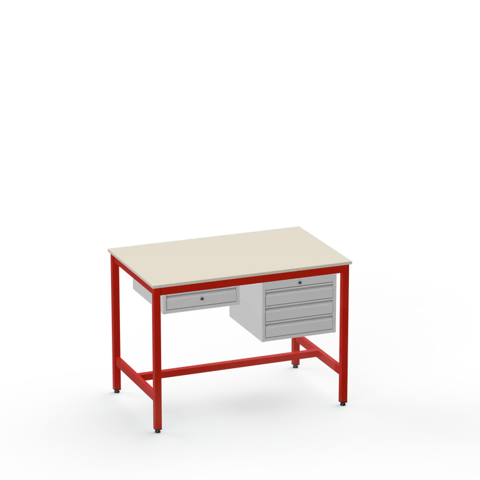 Medium Duty Workbench | Laminate Worktop | 1 & 3 Drawer Units