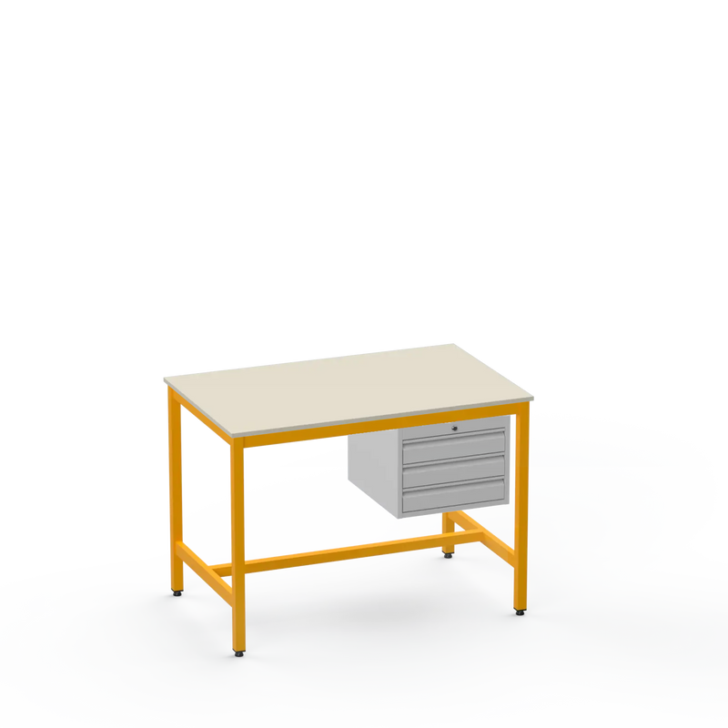 Medium Duty Workbench | Laminate Worktop | 3 Drawers