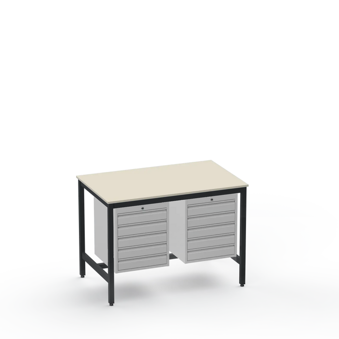 Medium Duty Workbench | Laminate Worktop | 10 Drawers