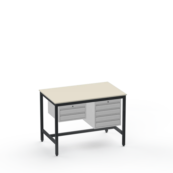 Medium Duty Workbench | Laminate Worktop | 2 & 4 Drawer Units