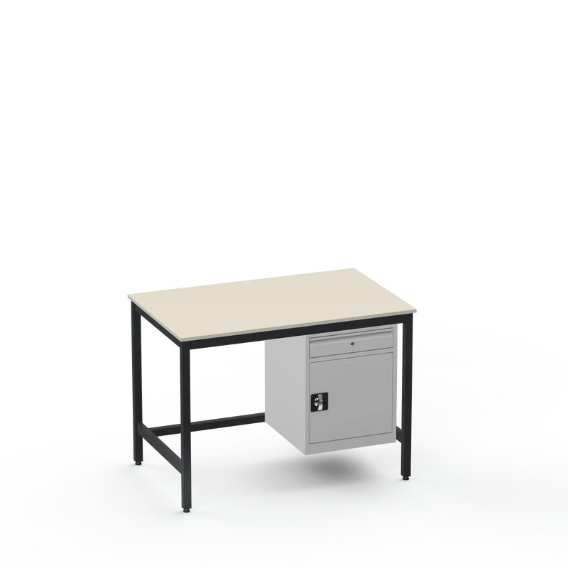 Medium Duty Workbench | Laminate Worktop | Cupboard & Drawer