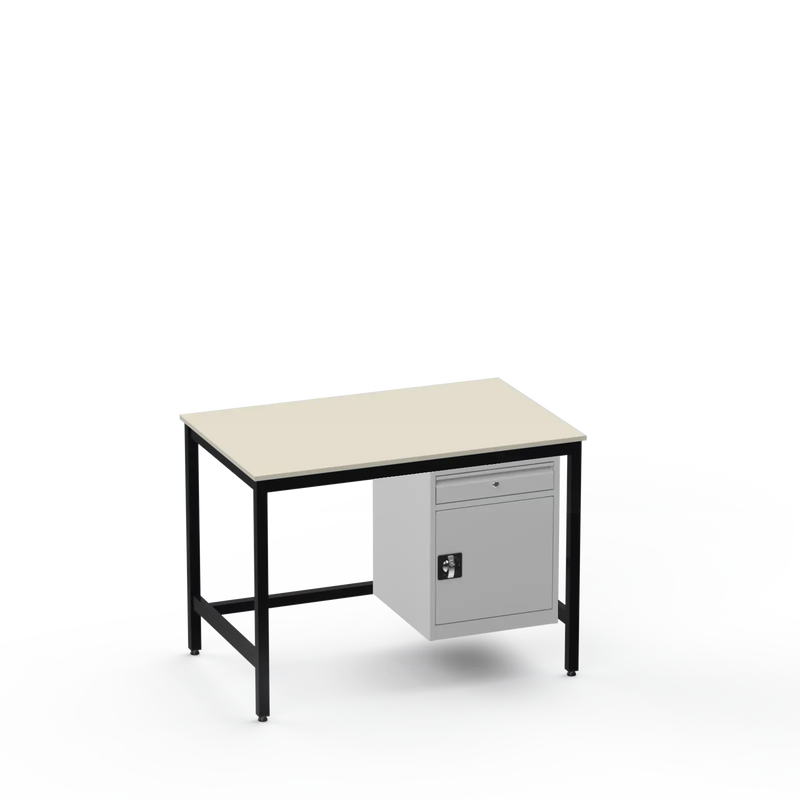 Medium Duty Workbench | Laminate Worktop | Cupboard & Drawer