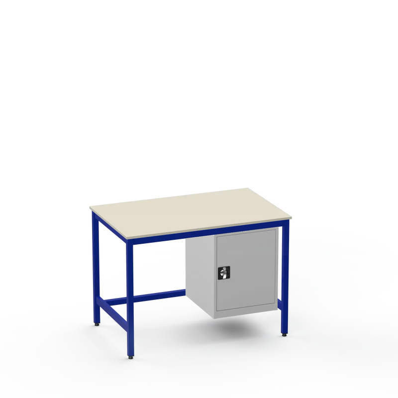 Medium Duty Workbench | Laminate Worktop | Cupboard