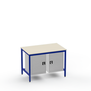 Medium Duty Workbench | Laminate Worktop | 2 Cupboards