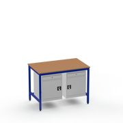 Medium Duty Workbench | MDF Worktop | 2 Cupboards & 2 Drawers