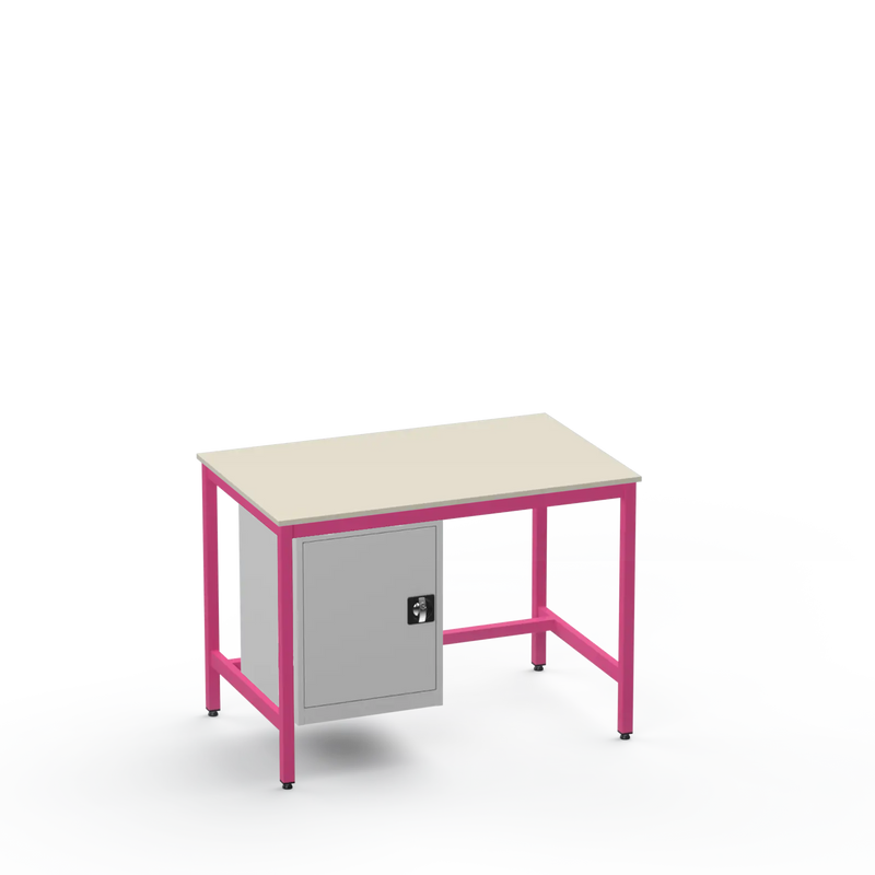 Medium Duty Workbench | Laminate Worktop | Cupboard