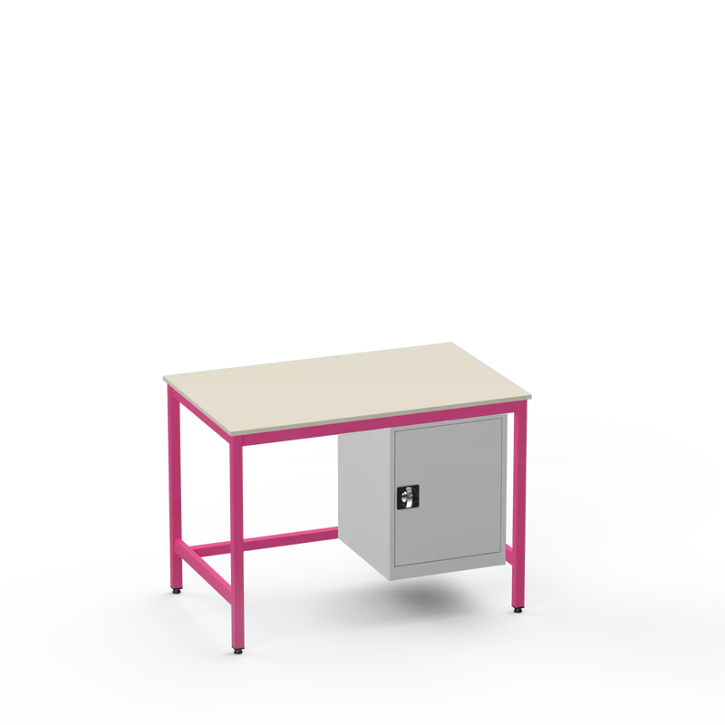 Medium Duty Workbench | Laminate Worktop | Cupboard