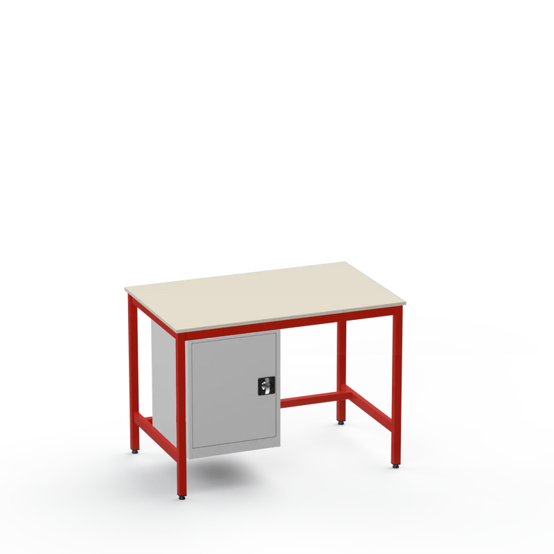 Medium Duty Workbench | Laminate Worktop | Cupboard
