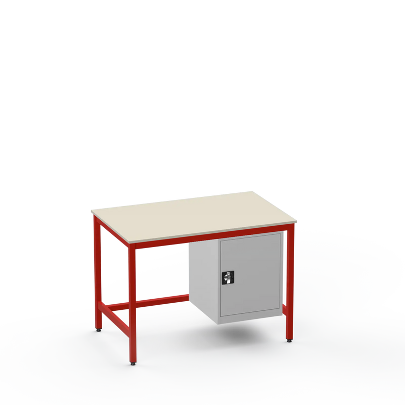 Medium Duty Workbench | Laminate Worktop | Cupboard
