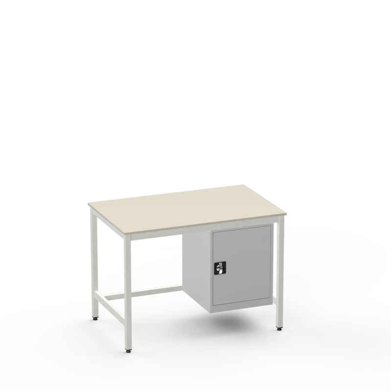 Medium Duty Workbench | Laminate Worktop | Cupboard