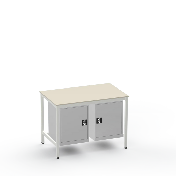 Medium Duty Workbench | Laminate Worktop | 2 Cupboards