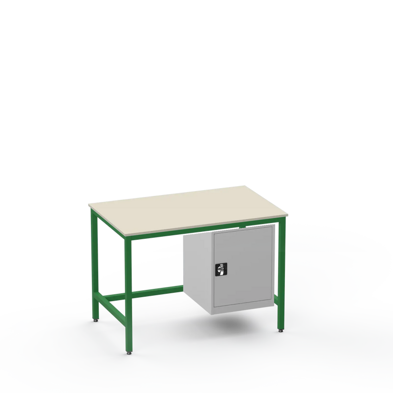 Medium Duty Workbench | Laminate Worktop | Cupboard