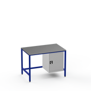 Medium Duty Workbench | Steel Worktop | Cupboard