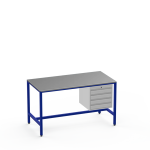 Medium Duty Workbench | Steel Worktop | 4 Drawers