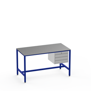 Medium Duty Workbench | Steel Worktop | 3 Drawers