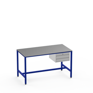 Medium Duty Workbench | Steel Worktop | 2 Drawers