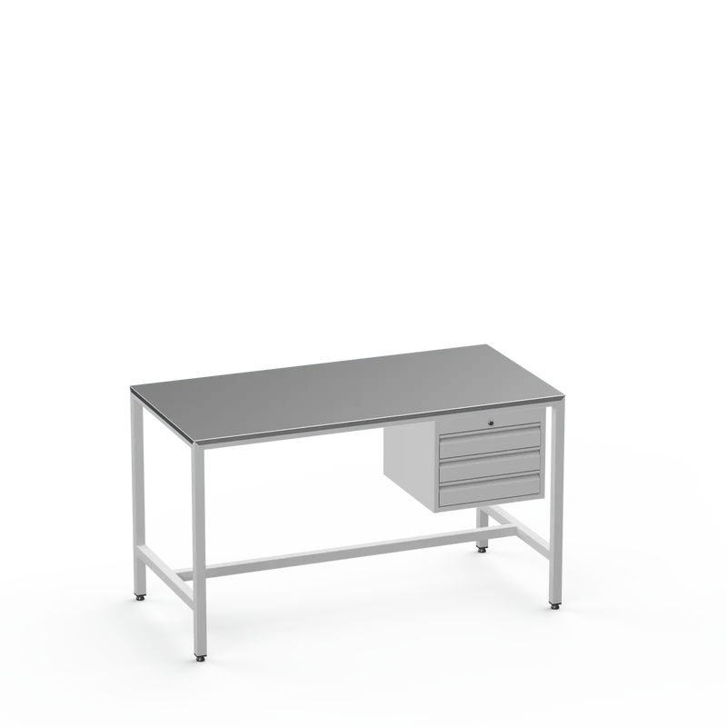 Medium Duty Workbench | Steel Worktop | 3 Drawers