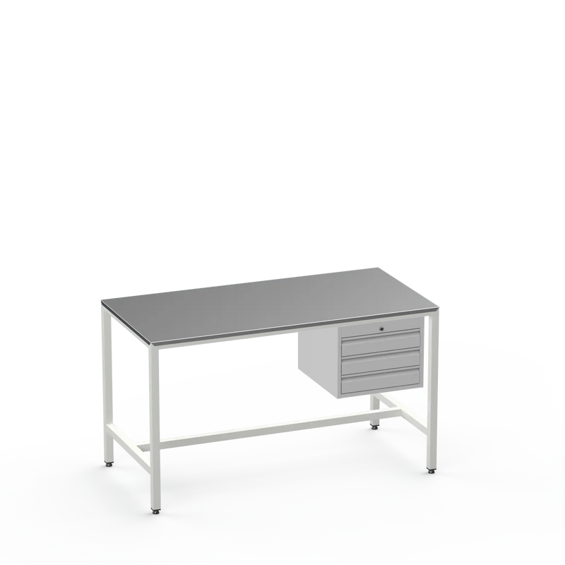 Medium Duty Workbench | Steel Worktop | 3 Drawers