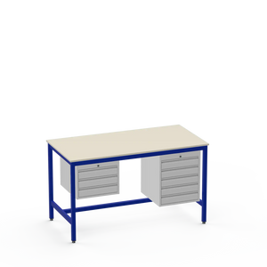 Medium Duty Workbench | Laminate Worktop | 3 Drawers & 5 Drawers
