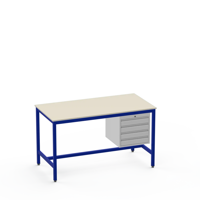 Medium Duty Workbench | Laminate Worktop | 4 Drawers