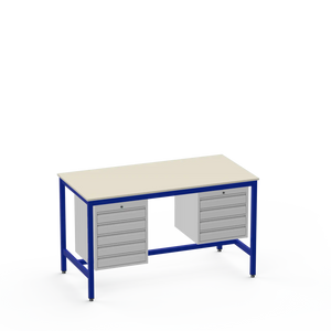 Medium Duty Workbench | Laminate Worktop | 5 & 4 Drawer Units