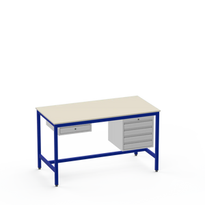 Medium Duty Workbench | Laminate Worktop | Single Drawer Storage Unit & 4 Drawers