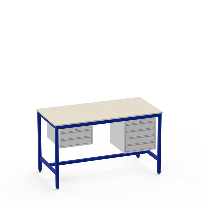 Medium Duty Workbench | Laminate Worktop | 2 & 4 Drawer Units