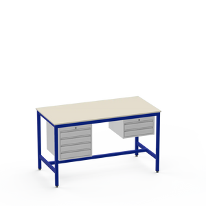 Medium Duty Workbench | Laminate Worktop | 4 & 2 Drawer Units