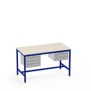 Medium Duty Workbench | Laminate Worktop | 3 & 2 Drawer Units