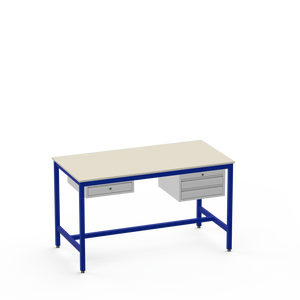Medium Duty Workbench | Laminate Worktop | 1 Drawer Storage Unit & 2 Drawer Units