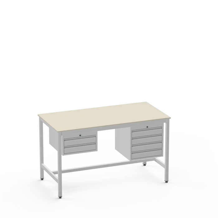 Medium Duty Workbench | Laminate Worktop | 2 & 4 Drawer Units