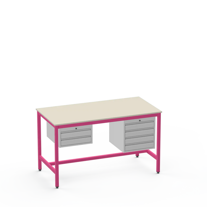 Medium Duty Workbench | Laminate Worktop | 2 & 4 Drawer Units