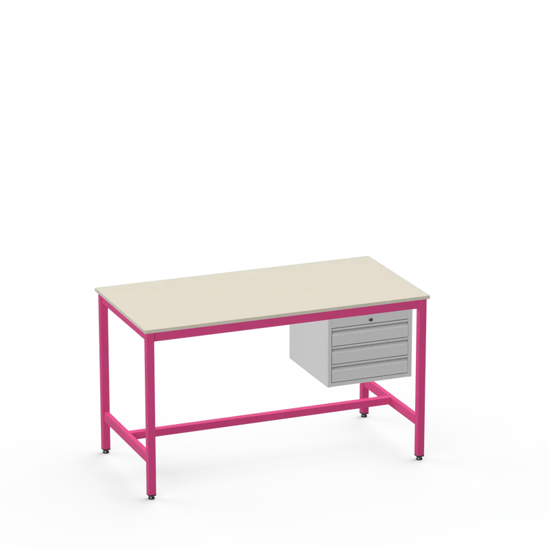 Medium Duty Workbench | Laminate Worktop | 3 Drawers