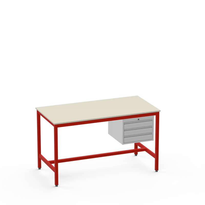 Medium Duty Workbench | Laminate Worktop | 3 Drawers