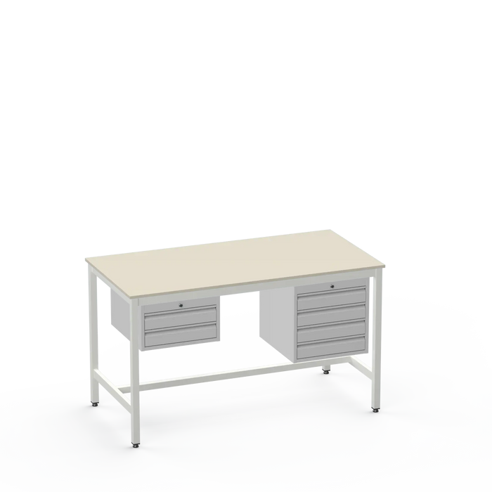 Medium Duty Workbench | Laminate Worktop | 2 & 4 Drawer Units