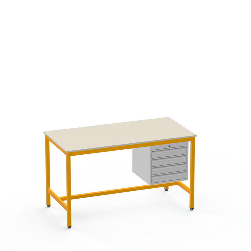 Medium Duty Workbench | Laminate Worktop | 4 Drawers