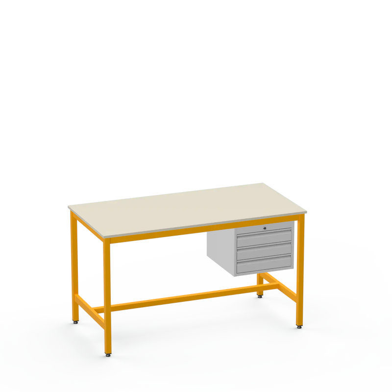 Medium Duty Workbench | Laminate Worktop | 3 Drawers
