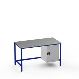 Medium Duty Workbench | Steel Worktop | Cupboard