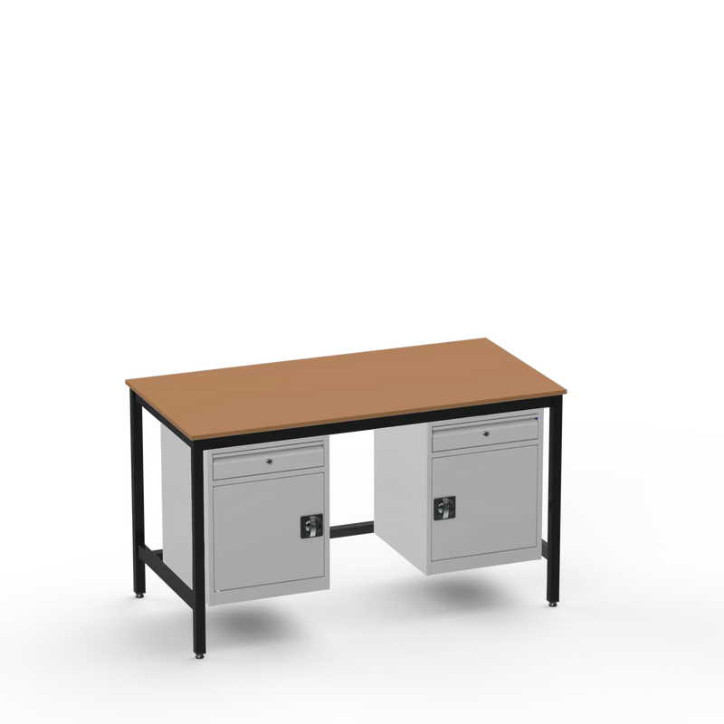 Medium Duty Workbench | MDF Worktop | 2 Cupboards & 2 Drawers