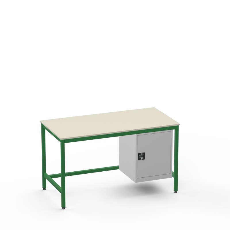 Medium Duty Workbench | Laminate Worktop | Cupboard