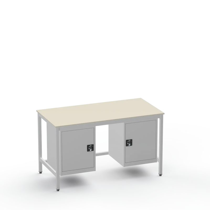 Medium Duty Workbench | Laminate Worktop | 2 Cupboards