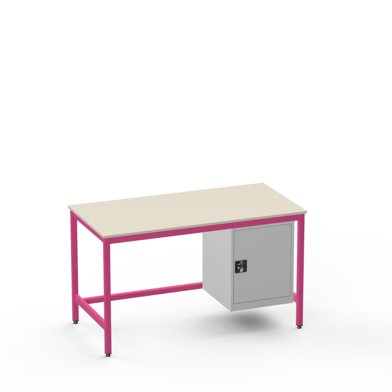 Medium Duty Workbench | Laminate Worktop | Cupboard