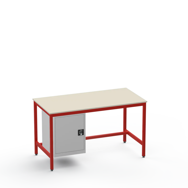 Medium Duty Workbench | Laminate Worktop | Cupboard