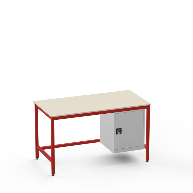 Medium Duty Workbench | Laminate Worktop | Cupboard