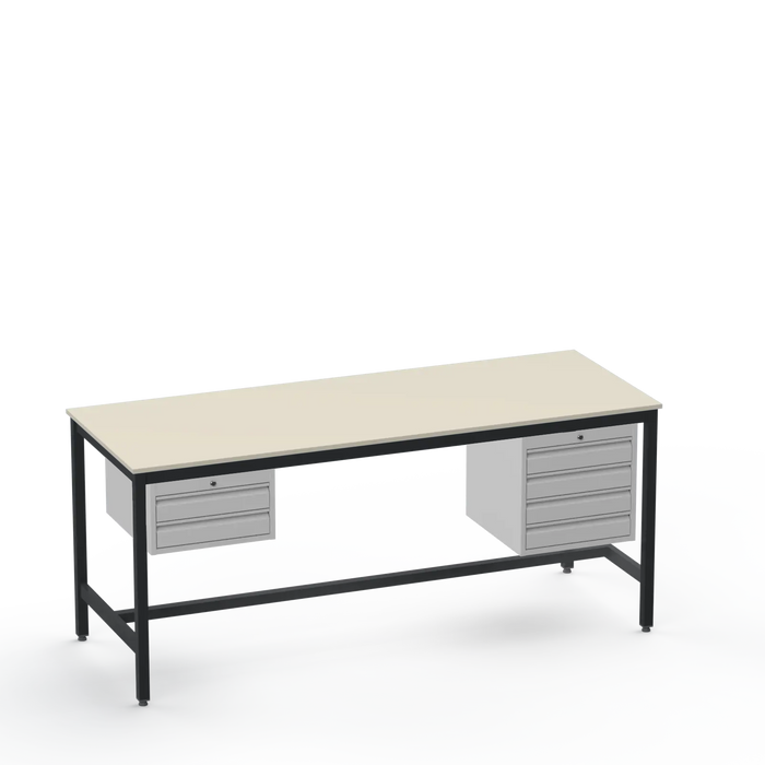 Medium Duty Workbench | Laminate Worktop | 2 & 4 Drawer Units