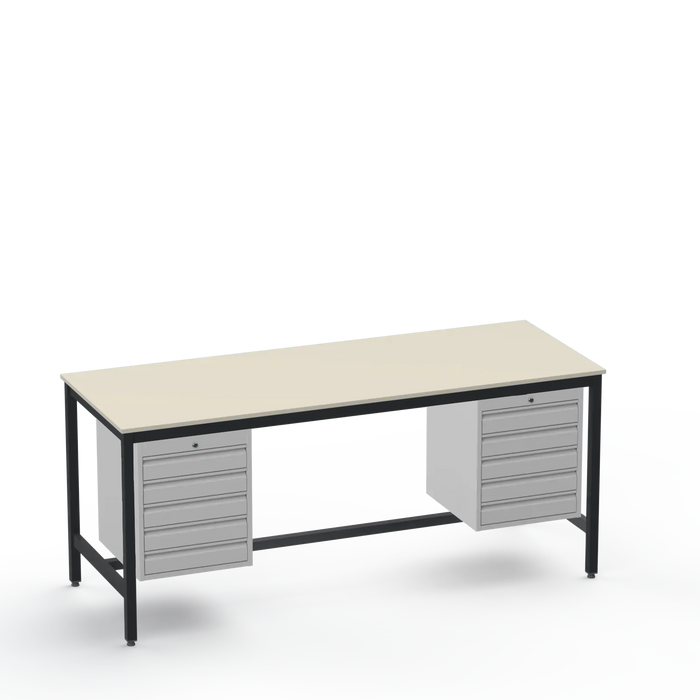 Medium Duty Workbench | Laminate Worktop | 10 Drawers