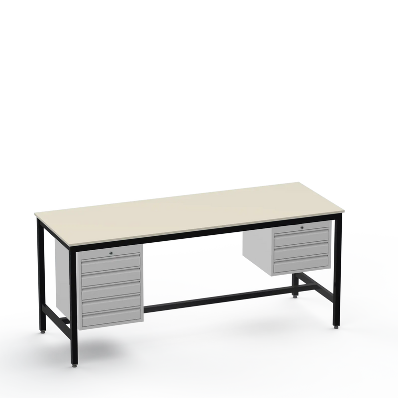 Medium Duty Workbench | Laminate Worktop | 5 Drawers & 3 Drawers