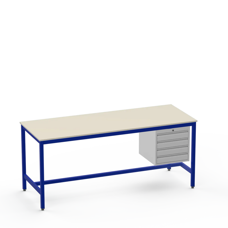 Medium Duty Workbench | Laminate Worktop | 4 Drawers