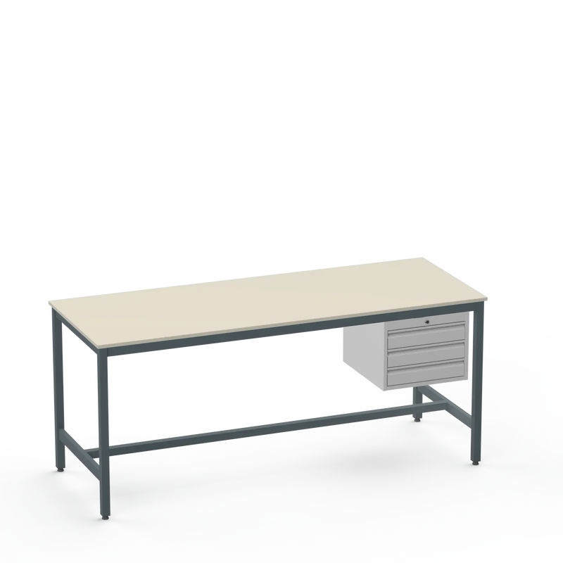 Medium Duty Workbench | Laminate Worktop | 3 Drawers